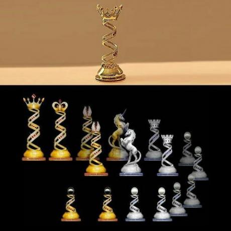Bejeweled Chess Set - لعبة عتيقة - LoveAntiques.com