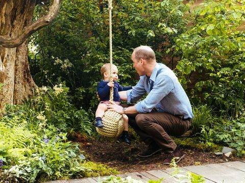 الأمير وليام الأمير لويس سوينغ حديقة تشيلسي زهرة المعرض