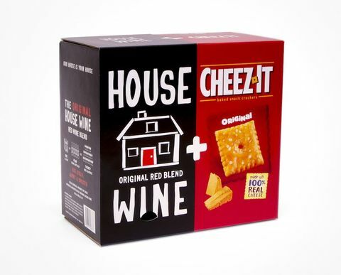 النبيذ البيت + Cheez-It
