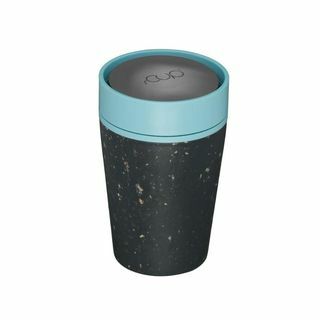 فنجان قهوة معاد تدويره من rCUP سعة 8 أونصة (227 مل) - أسود وأزرق مخضر