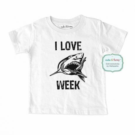 طفل أسبوع القرش تي شيرت