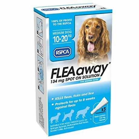 RSPCA FleaAway Spot On Solution للكلاب المتوسطة ، 134 ملغ