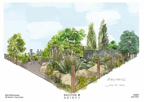 rhs chelsea flower show 2021 cop26 ميزة الحديقة