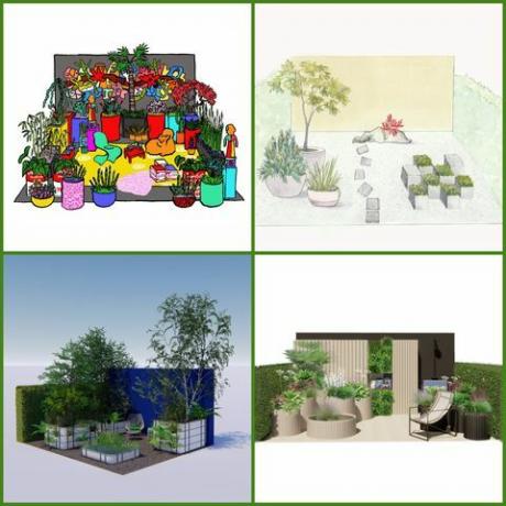 rhs chelsea flower show 2021 حدائق الحاويات