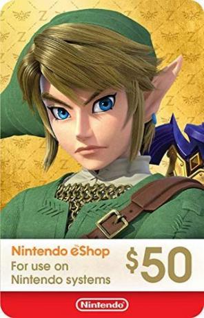 بطاقة هدايا Nintendo eShop بقيمة 50 دولارًا 