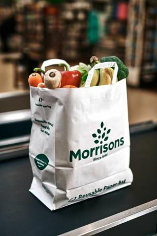 حقيبة الورق القابلة لإعادة الاستخدام - تقدم شركة Morrisons أكياس حامل الورق على الطريقة الأمريكية في محاولة للحد من استخدام البلاستيك