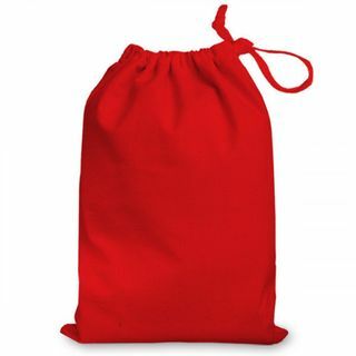 حقيبة قطنية حمراء