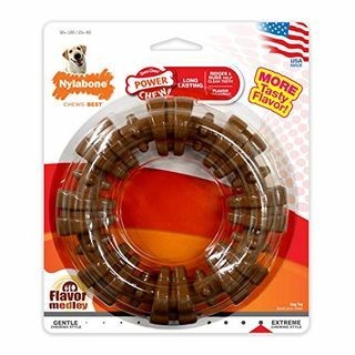 Nylabone Power Chew Textured Dog Chew Ring Toy Flavor Medley Flavour X-Large / Souper - 50+ lbs.