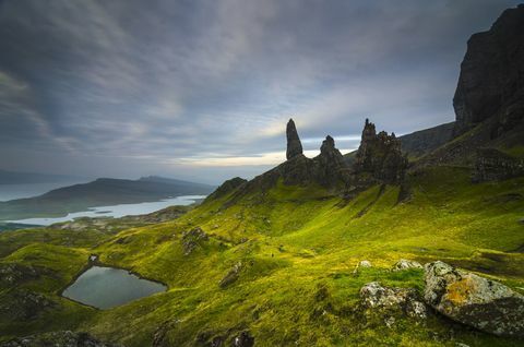 الريف يكسر جزيرة سكاي اسكتلندا