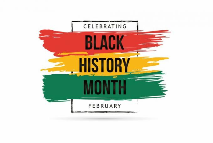 شهر التاريخ الأسود الاحتفال التوضيح النواقل تصميم الرسم التاريخ الأسود الشهر